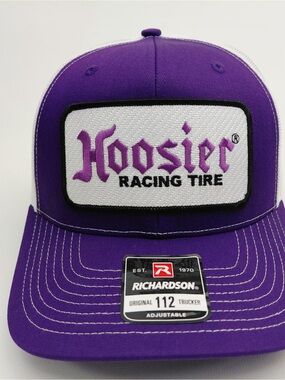 Hoosier Racing Tire Richardson 112 Trucker Mesh Back Cap Purple